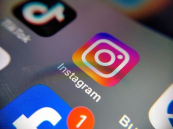 Icône Instagram sur un écran de téléphone